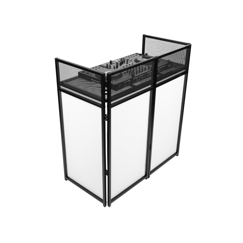 Gator Gfw Djfacade Black Collapsible DJ Facade with Black Scrim, White Scrim, and Carrying Bag