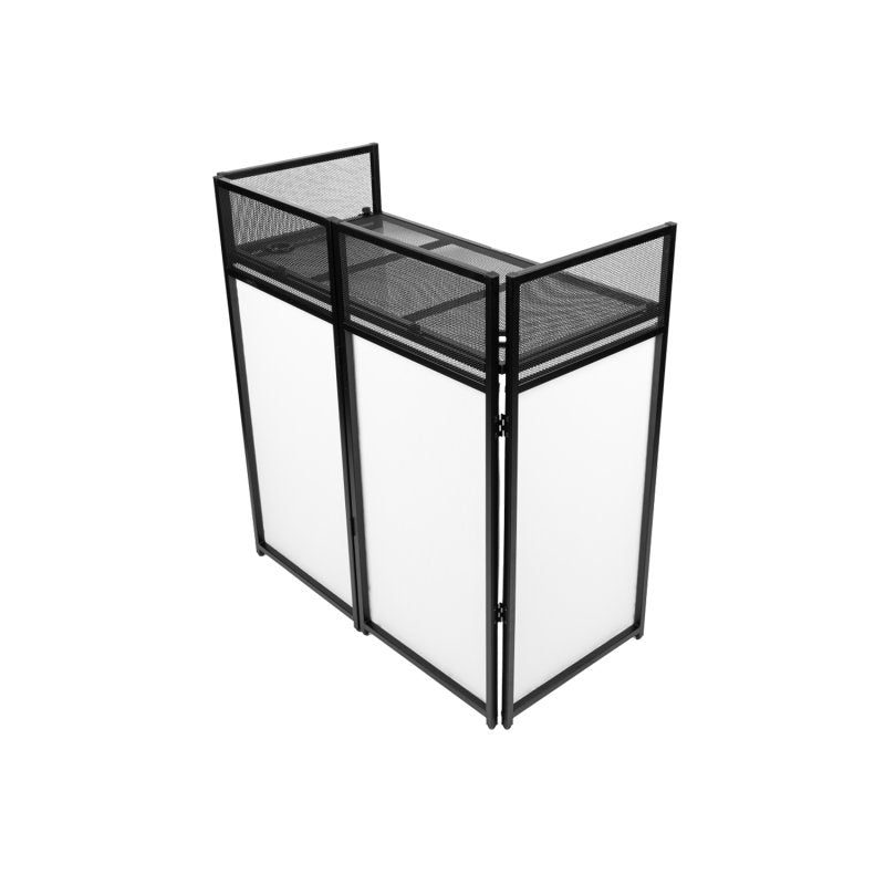 Gator Gfw Djfacade Black Collapsible DJ Facade with Black Scrim, White Scrim, and Carrying Bag 
