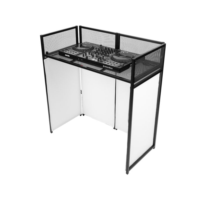 Gator Gfw Djfacade Black Collapsible DJ Facade with Black Scrim, White Scrim, and Carrying Bag 