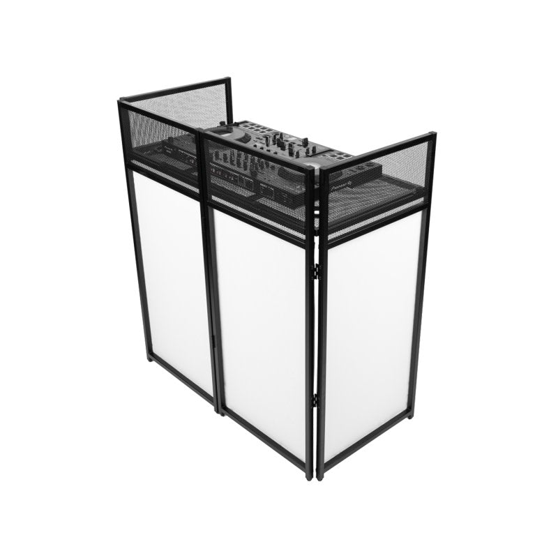 Gator Gfw Djfacade Black Collapsible DJ Facade with Black Scrim, White Scrim, and Carrying Bag