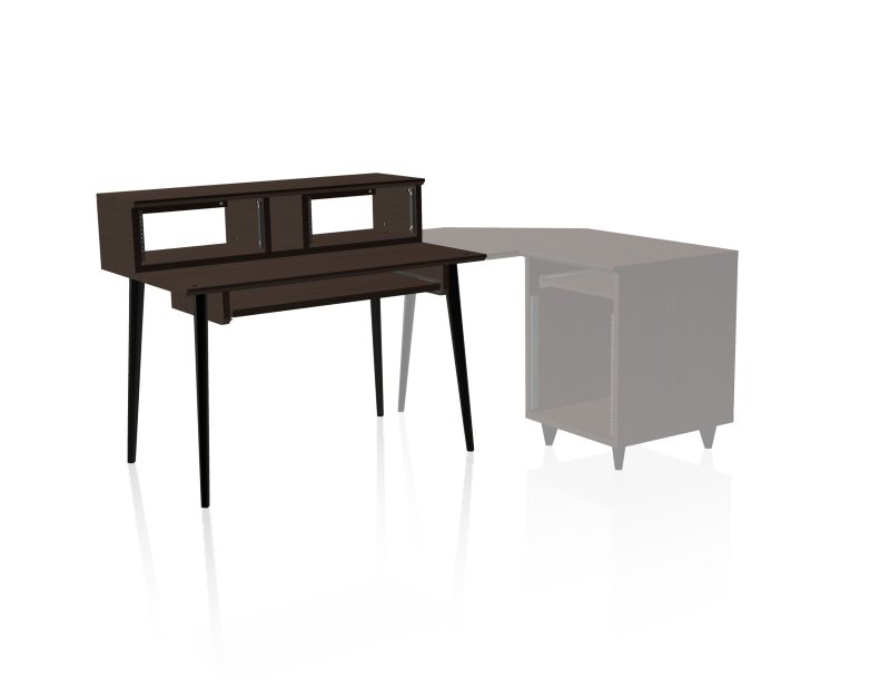Gator Gfw Elitedesk Brn Elite Series Furniture Desk, Dark Walnut 
