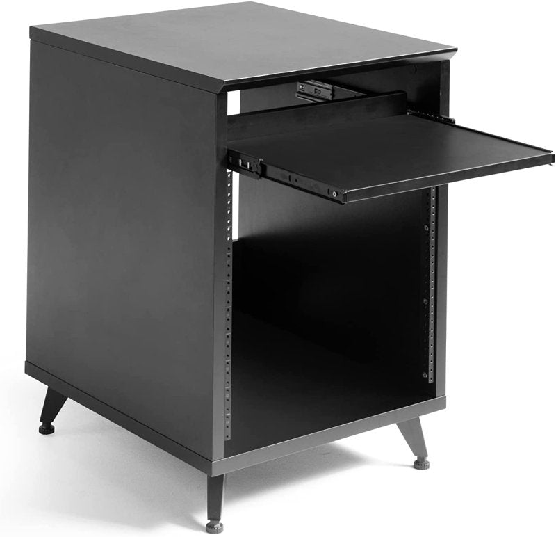 Gator Gfw Elitedeskrk Blk Elite Series Furniture Desk 10U Rack, Black 
