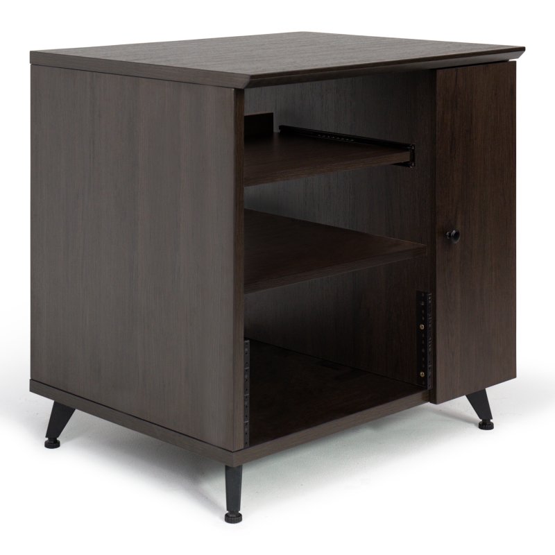 Gator Gfw Elitesidecar Brn Elite Series Sidecar Rack Cabinet With Shelf, Brown