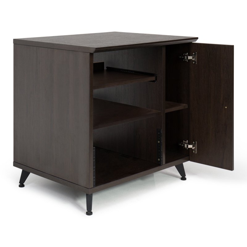Gator Gfw Elitesidecar Brn Elite Series Sidecar Rack Cabinet With Shelf, Brown