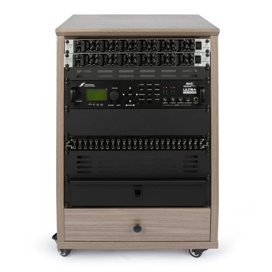 Gator GFW-ELITESTUDIORK12-GRY Elite Angled Studio Rack 12U, Grey
