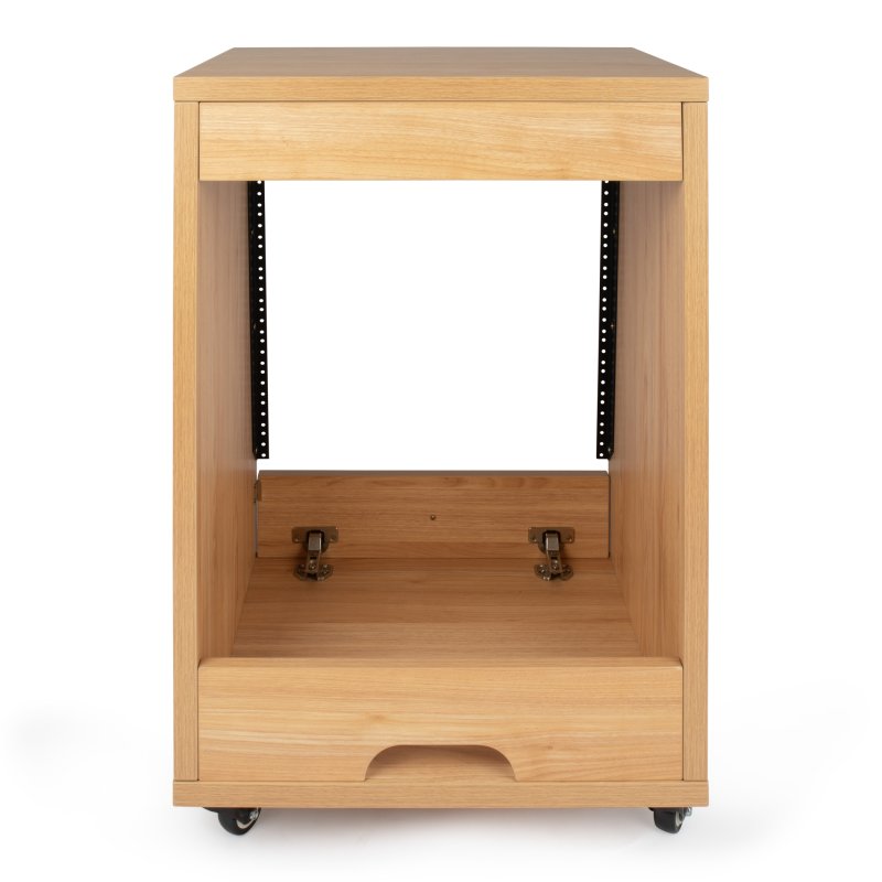 Gator GFW-ELITESTUDIORK12-MPL Elite Angled Studio Rack 12U, Maple 