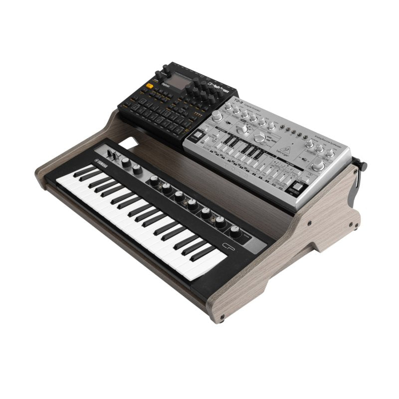 Gator GFW-ELTSYNTHOASIS32-GRY Frameworks Elite Series Synth Oasis for 32-Key MIDI Controllers, Gray 