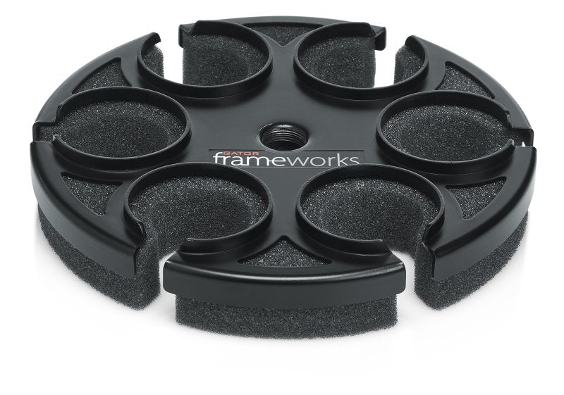 Gator GFW-MIC-6TRAY Multi Microphone Tray Holds 6 Microphones