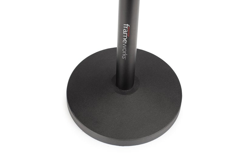 Gator Gfw Ringlightdsktp Ring Light Round Base Desktop Stand With Phone Clamp 