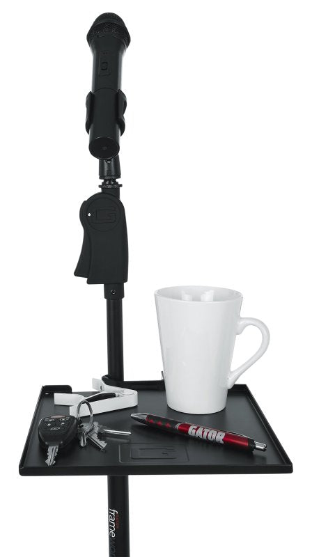 Gator GFW-SHELF0909 9" x 9" Clamp-On Microphone Accessory Shelf 