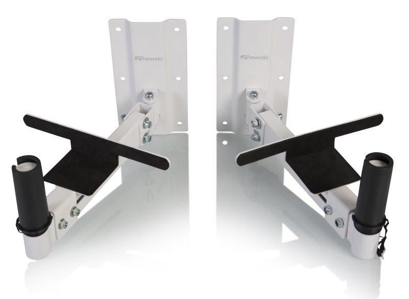 Gator GFW-SPK-WM100W Frameworks Wall Mount Speaker Stands, White (Pair)