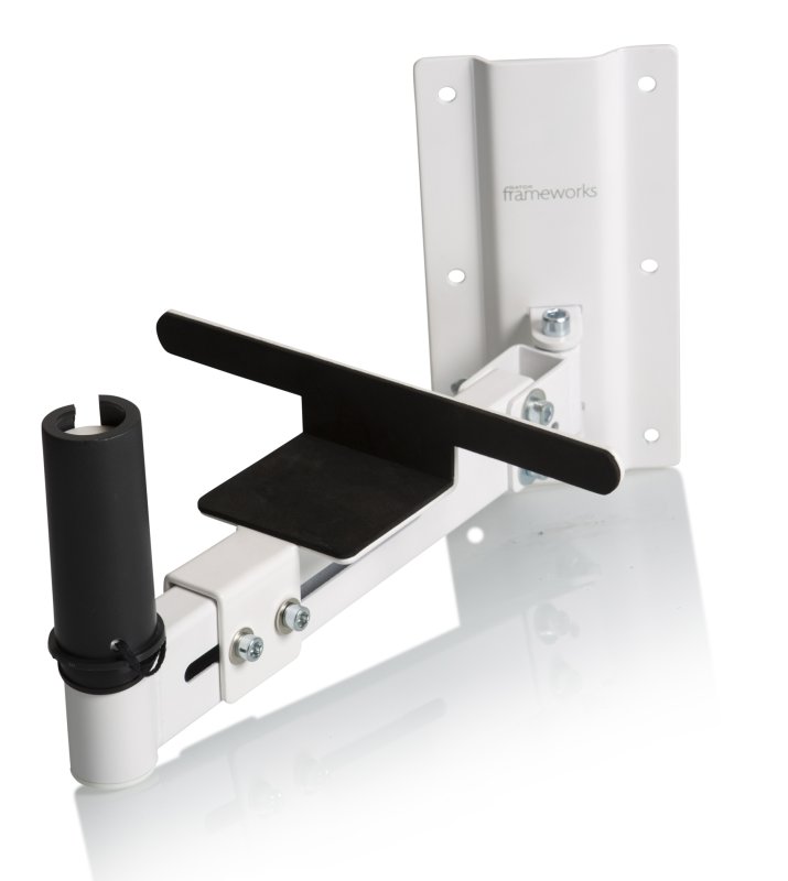 Gator GFW-SPK-WM100W Frameworks Wall Mount Speaker Stands, White (Pair)