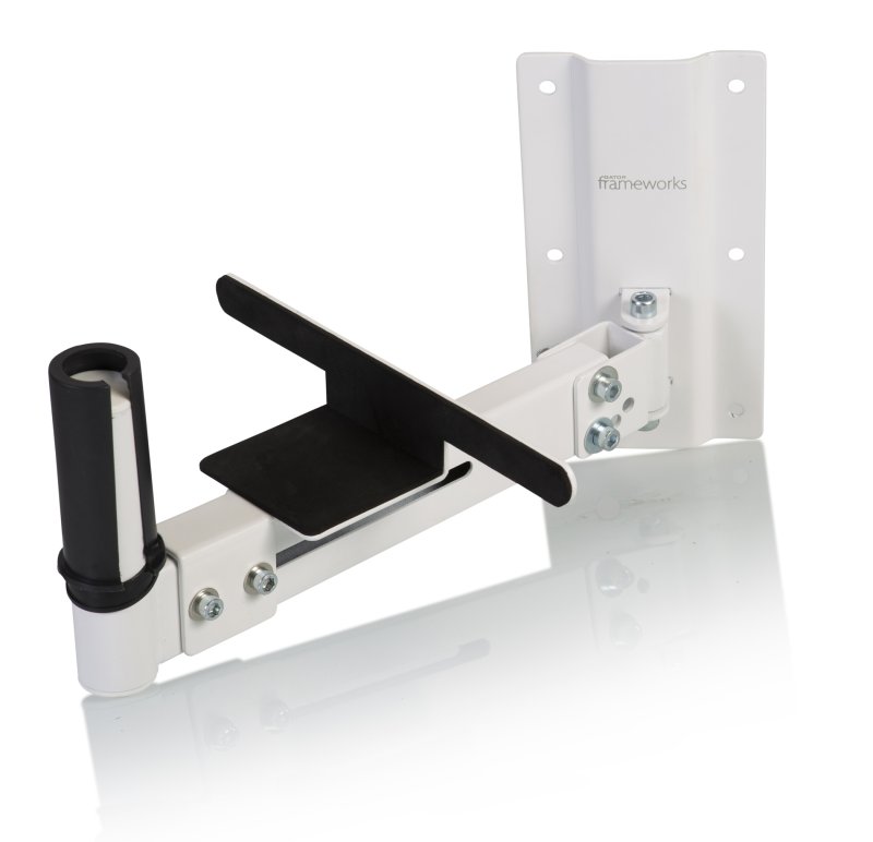 Gator GFW-SPK-WM100W Frameworks Wall Mount Speaker Stands, White (Pair) 