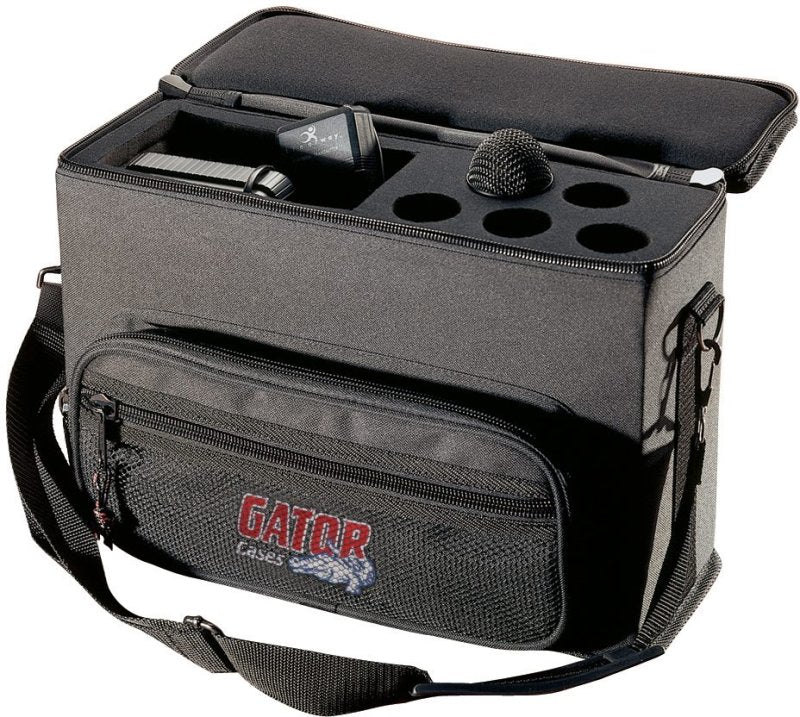 Gator GM5W Padded Bag for 5 Wireless Mic Systems 