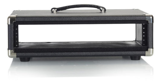 Gator GR-RETRORACK-2BK Vintage Amp Vibe Rack Case 2U, Black