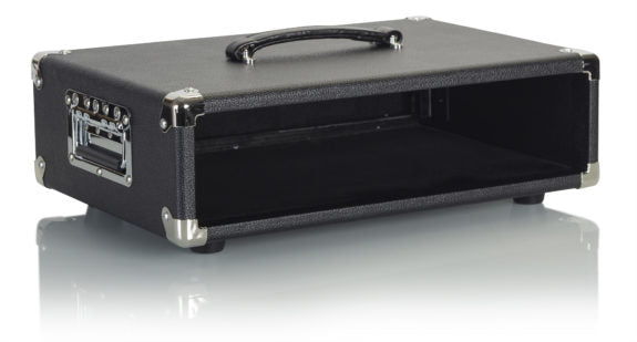 Gator GR-RETRORACK-2BK Vintage Amp Vibe Rack Case 2U, Black