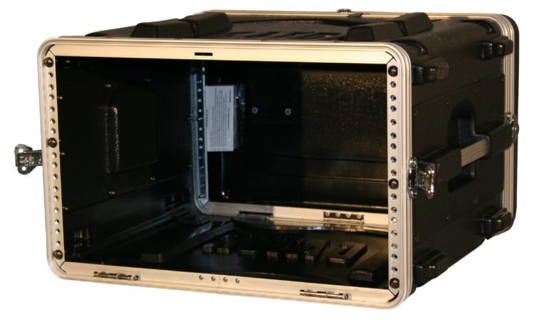 Gator GR6L 6U Audio Rack 19inch Deep Standard Molded Rack Case 