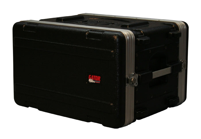 Gator GR6S 6U Audio Rack 14.25 inch Deep Standard Molded Shallow Rack Case 
