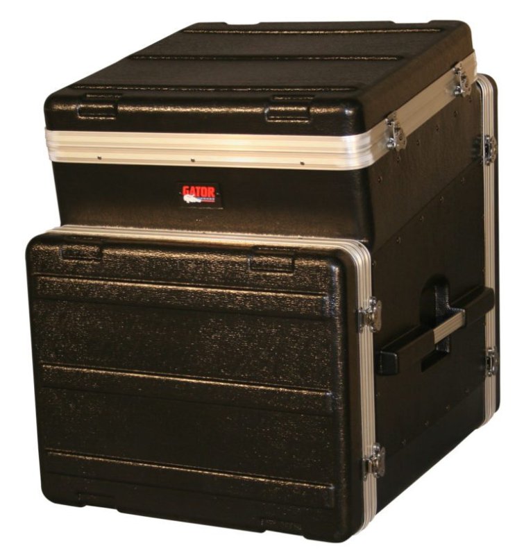 Gator GRC10X8 10U Top 8U Side Console Rack Molded Polyethylene Console Rack