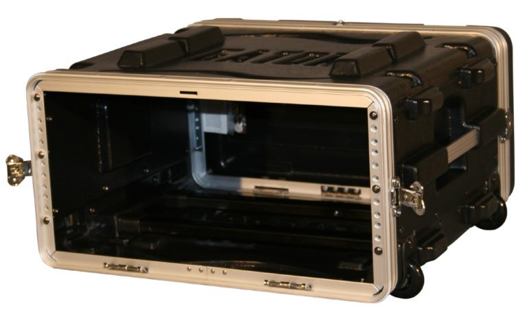 Gator GRR4L 4U Roller Rack 19inch Deep Molded Polyethylene Rack Case 