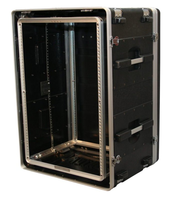 Gator GSHOCK16L Z 16U Shock Rack Case Molded Polyethylene Series Shock Rack