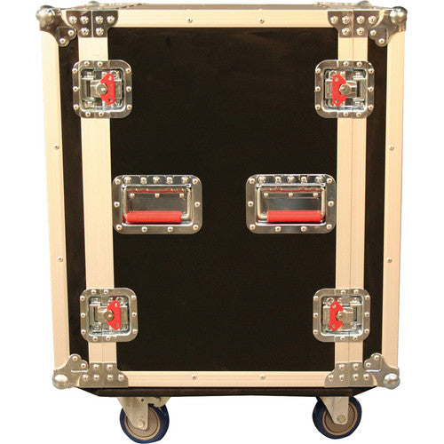Gator GTOUR-SHK12CAST 12 Space Tour Style ATA Shock Rack Case with Casters