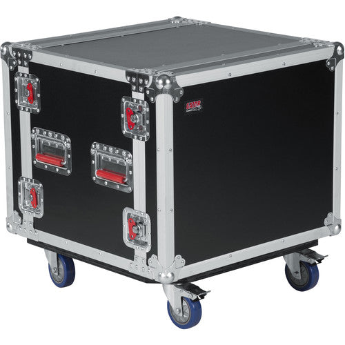 Gator GTOUR-SHK8CAST 8 Space Tour Style ATA Shock Rack Case with Caster