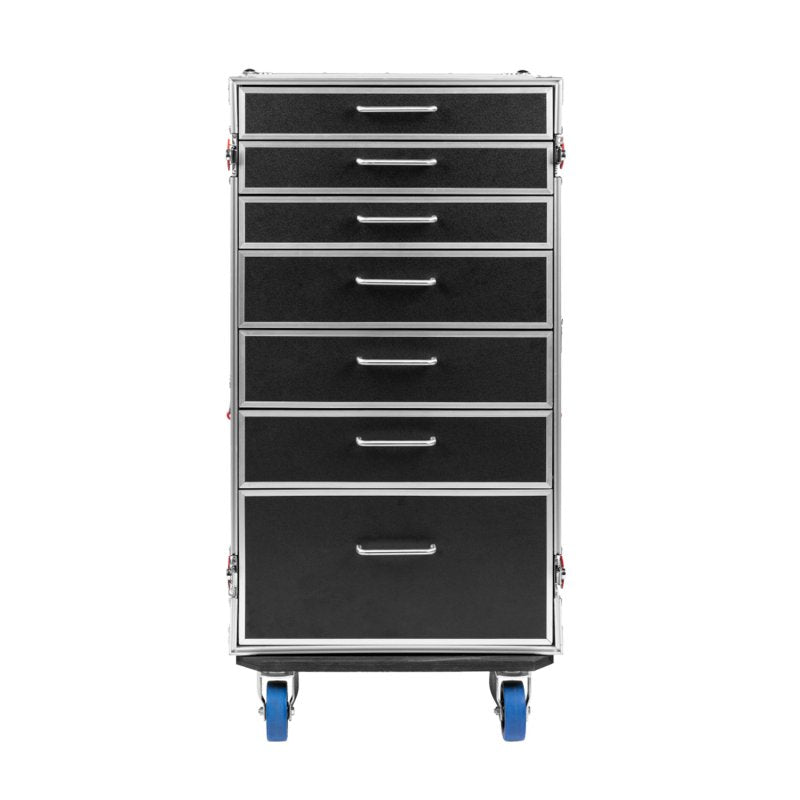 Gator GTOUR-WORKST7 ATA Style Heavy Duty Case with 7 Drawers and Fold-Out Table