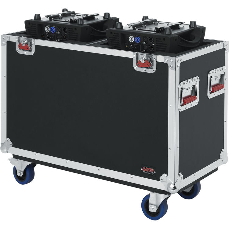 Gator GTOURMH250 G-Tour Flight Case for Two 250-Style Moving Head Lights (Black) 