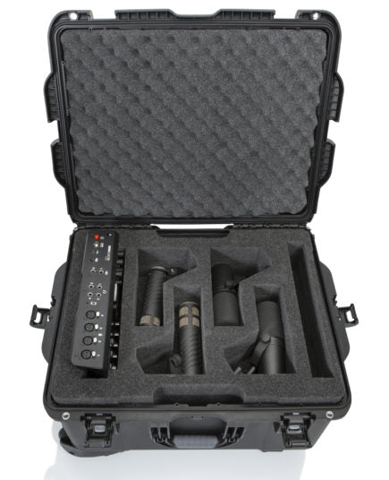 Gator GWP-TITANRODECASTER4 Titan Microphone Series Case For Rodecaster Pro, 4 Mics & 4 Headsets 