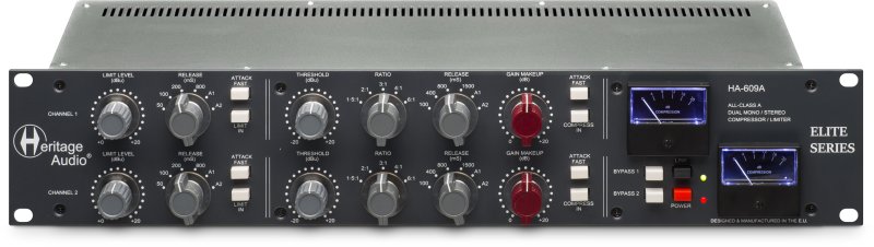 Heritage Audio HA609A 2-channel British-Spec Compressor / Limiter With Transformer 