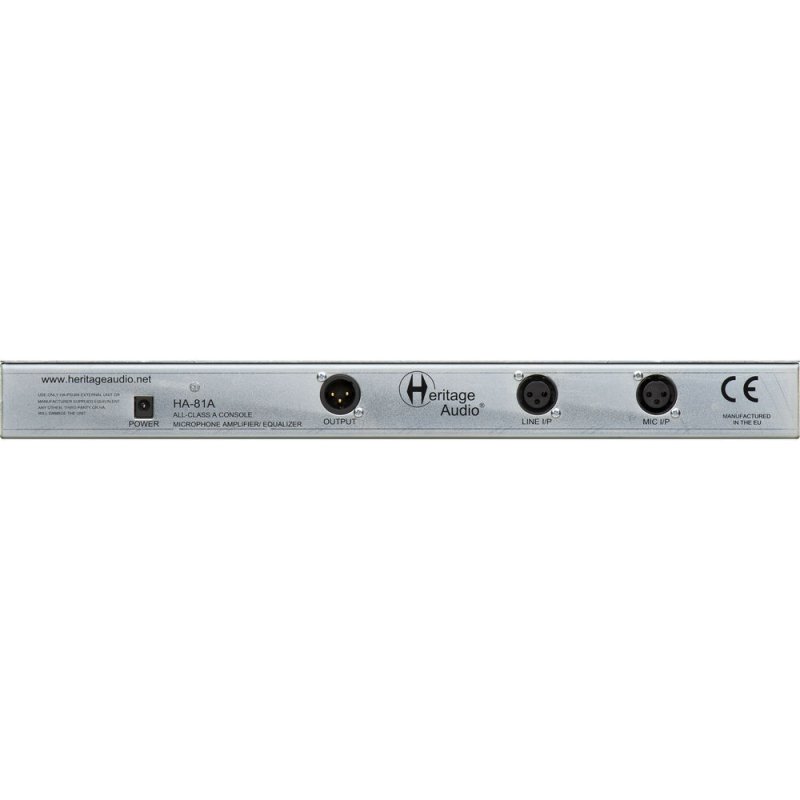 Heritage Audio HA81A Channel Strip with 73-Style Mic Preamp & 81-Style EQ 