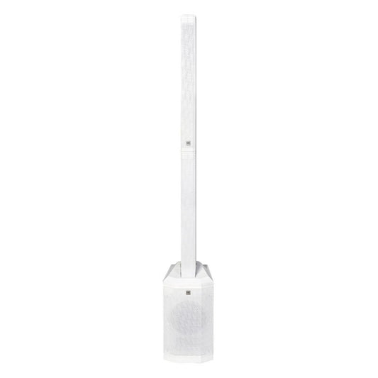 HK Audio HK-POLAR-8-MKII-WHT Compact 2,000W Column PA System with 8" Subwoofer, Bluetooth 5, TWS Stereo & 3-Channel Mixer (White)