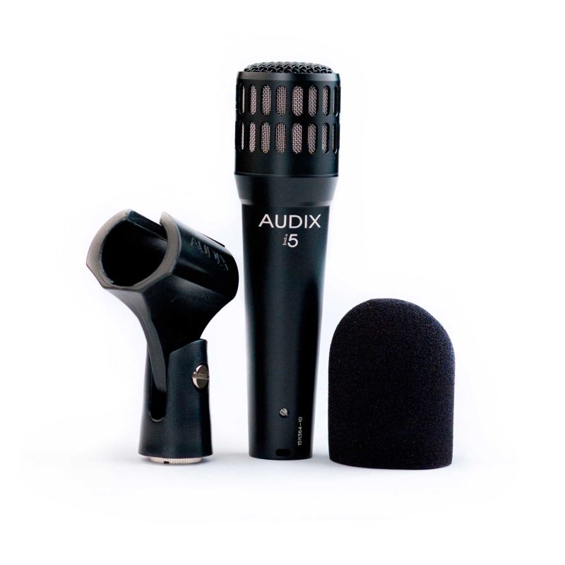 Audix I5-CABGRAB1-K All-purpose Professional Dynamic Instrument Microphone With Compact Mic Clamp 
