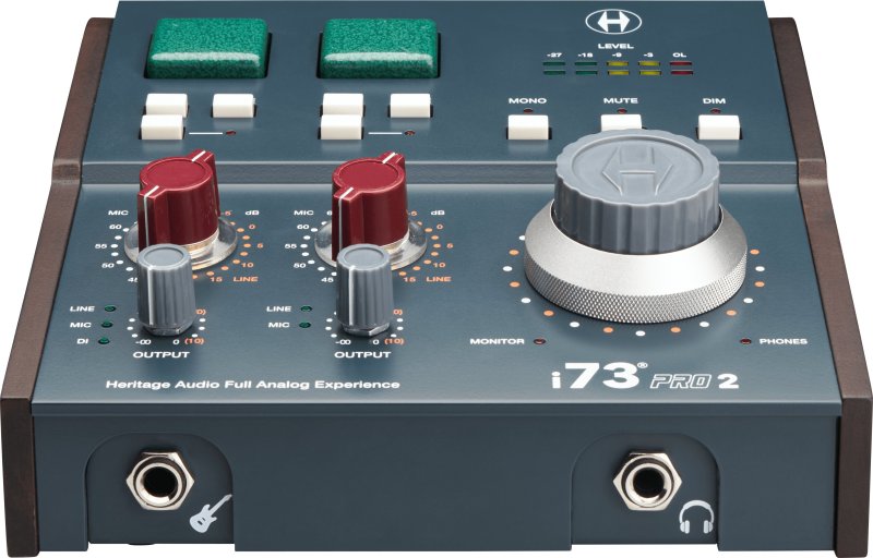 Heritage Audio I73PRO-2 2-In/4-Out USB-C Audio Interface with 2 Vintage-Style Preamps 