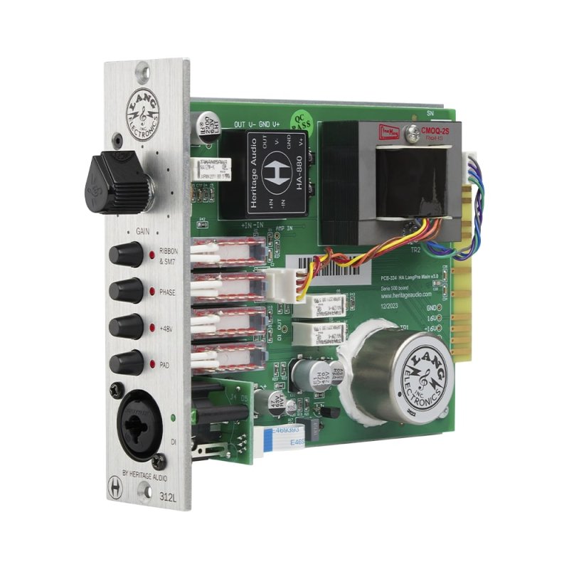Heritage Audio LANG-312L 500-Series NY Style Preamp With Built-In Lifter 