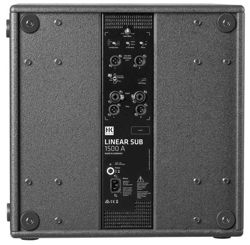 HK Audio LINEAR-SUB-1500-A 1200-Watt 15" Active Subwoofer 
