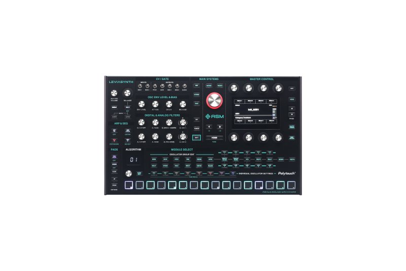 Ashun Sound Machine Lsdr 16-Voice Algorithmic Desktop Synthesizer with Analog Filters 