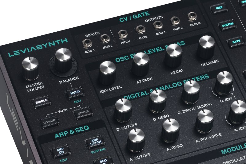 Ashun Sound Machine Lsdr 16-Voice Algorithmic Desktop Synthesizer with Analog Filters 
