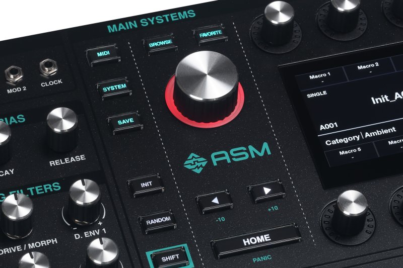 Ashun Sound Machine Lsdr 16-Voice Algorithmic Desktop Synthesizer with Analog Filters 