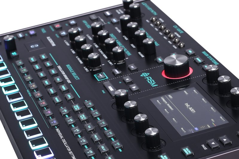 Ashun Sound Machine Lsdr 16-Voice Algorithmic Desktop Synthesizer with Analog Filters 