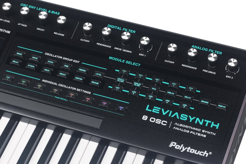 Ashun Sound Machine Lskb 16-Voice Algorithmic Keyboard Synth with Analog Filters