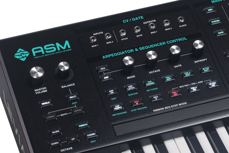Ashun Sound Machine Lskb 16-Voice Algorithmic Keyboard Synth with Analog Filters 