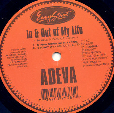 Dans et hors de ma vie Adeva