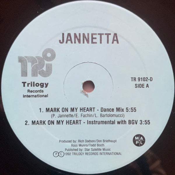 Mark On My Heart Jannetta