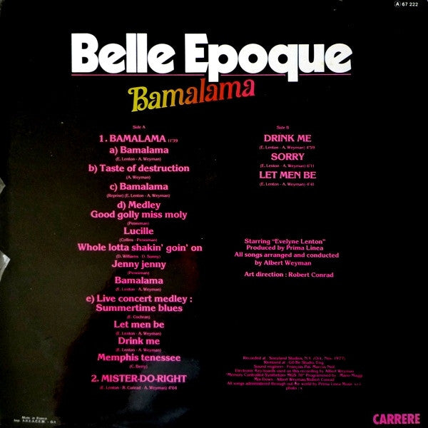Bamalama Belle Epoque