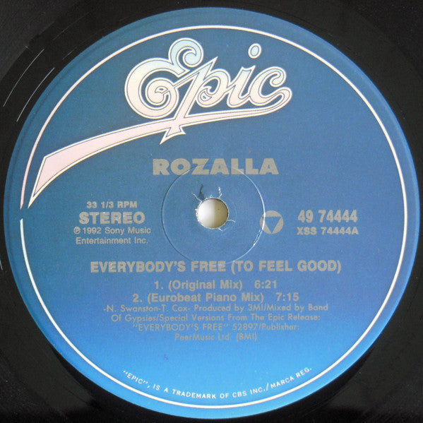 Tout le monde est libre (de se sentir bien) Rozalla