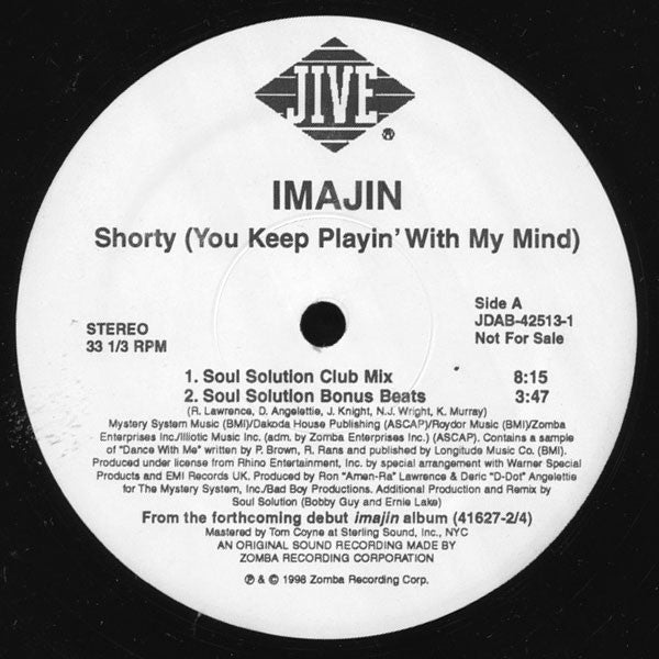 Shorty (Tu continues à jouer avec mon esprit) 2 Imajin