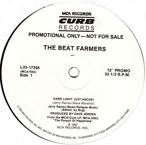 Lumière sombre Les Beat Farmers