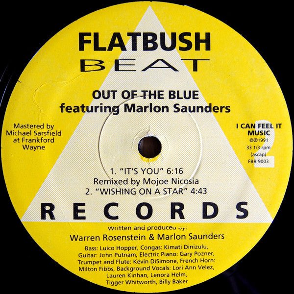 It's You / Wishing On A Star Out Of The Blue,Marlon Saunders